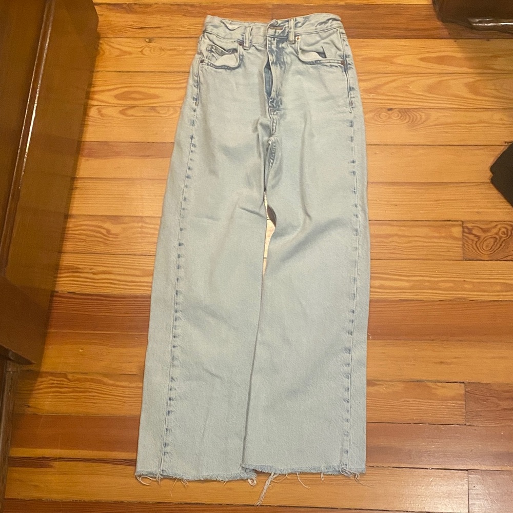 Zara Light Blue Flare Jeans